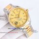 vsf omega aqua terra black face two tone rose gold super clone watch (4)_th.jpg